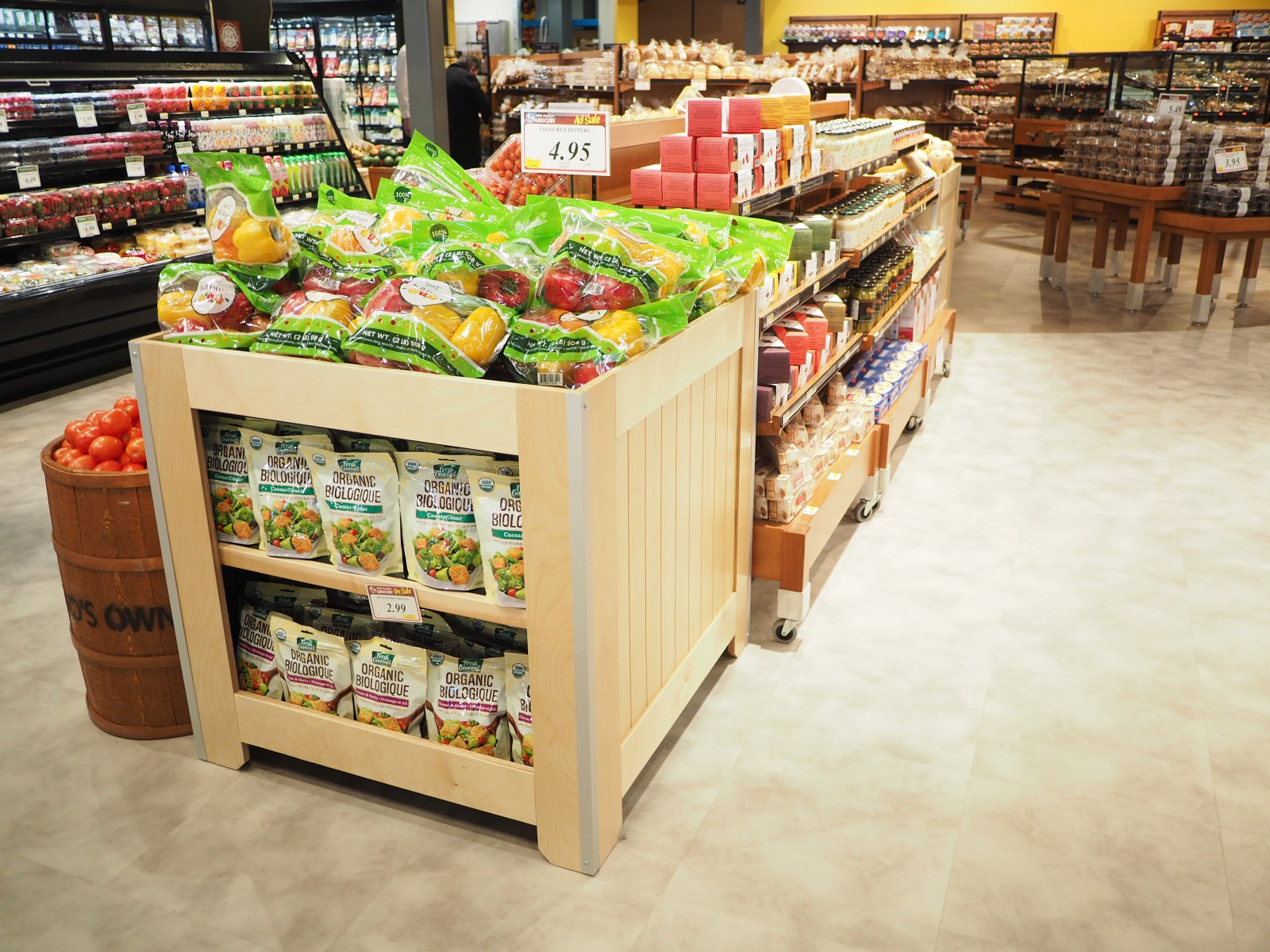 Grocery | Grocery Market Tables | Market Bin with Base Merchandising ...