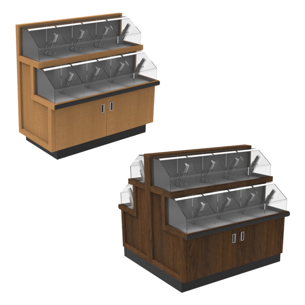 Bulk Bin with Base Storage - Two Tier