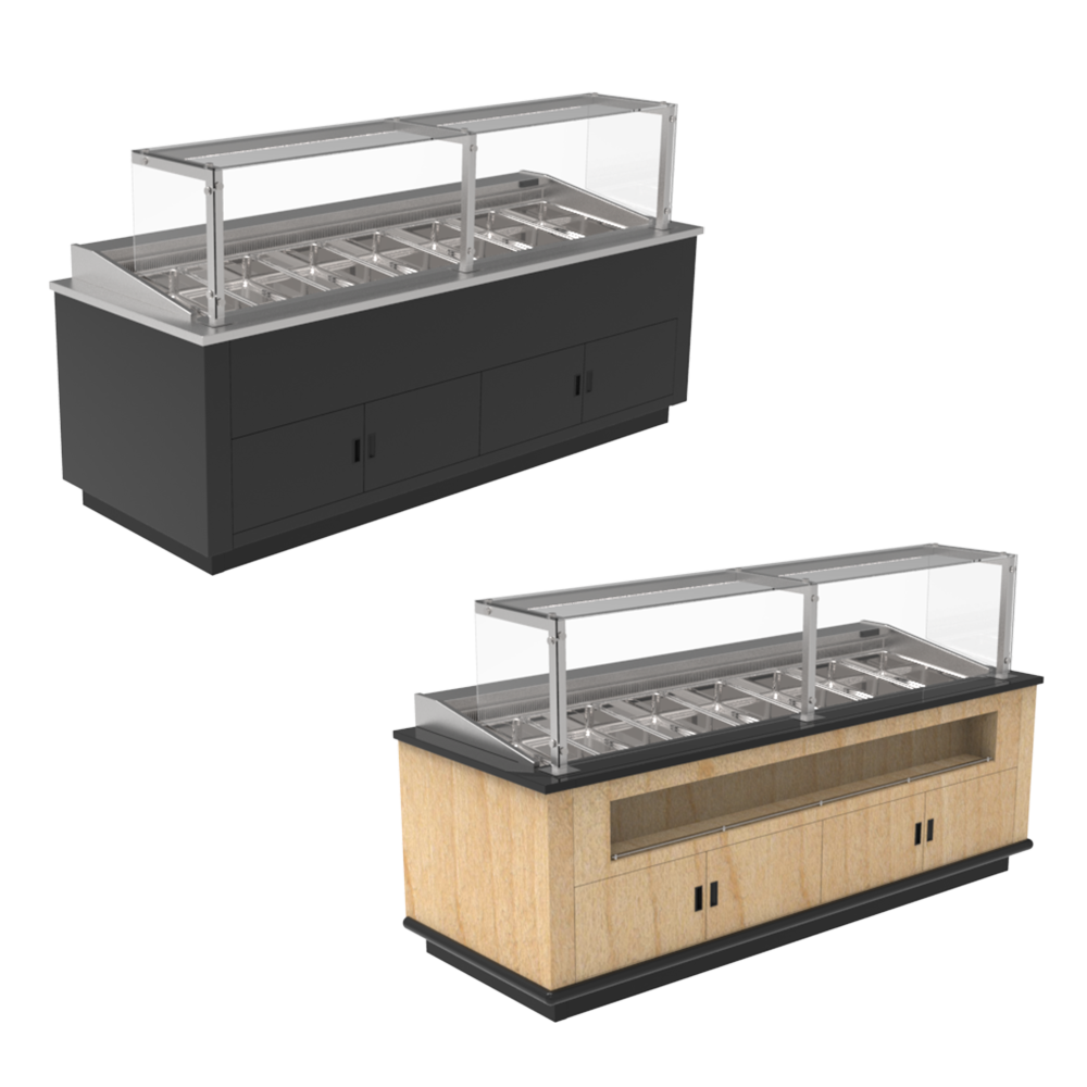 Refrigerated Food Bar - Single Sided Service Air Over