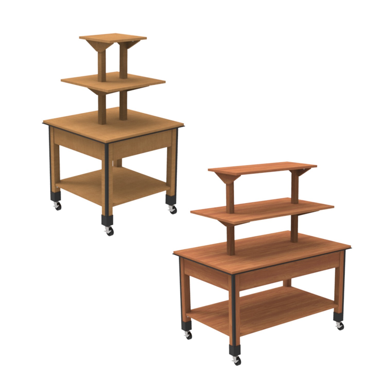 Bakery | Bakery Nesting & Tiered Tables | Tiered Merchandising Table ...
